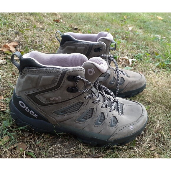 Oboz Shoes - EUC Oboz Hiking Boots Sawtooth X Mid Waterproof Women’s 9.5W Gray Cushion